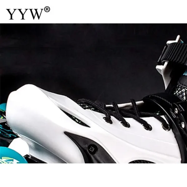 Professional Inline Roller Skates Adult Flashing Speed Skating Shoes Sneakers Black For Outdoor Sport Women Men 4 Wheels Shoes - Image 3