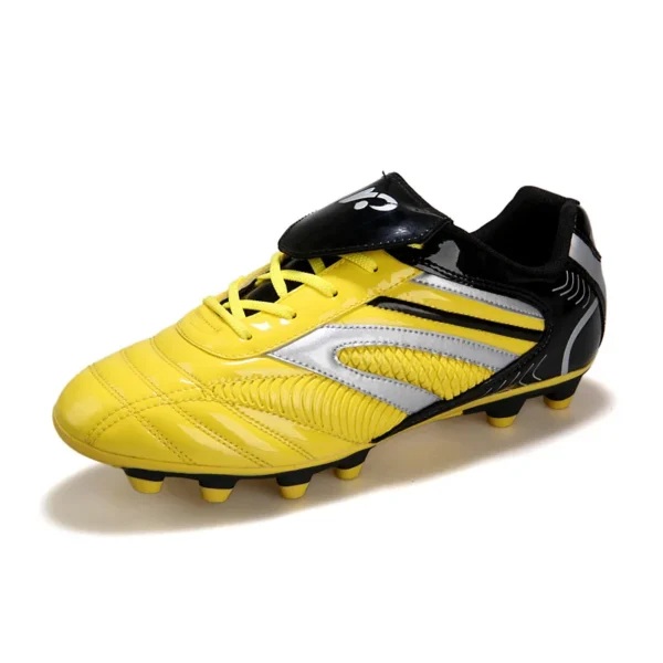 Men Football Soccer Boots Athletic Shoes New Leather Big Size High Top Cleats Training Sneaker Comfortable - Image 2