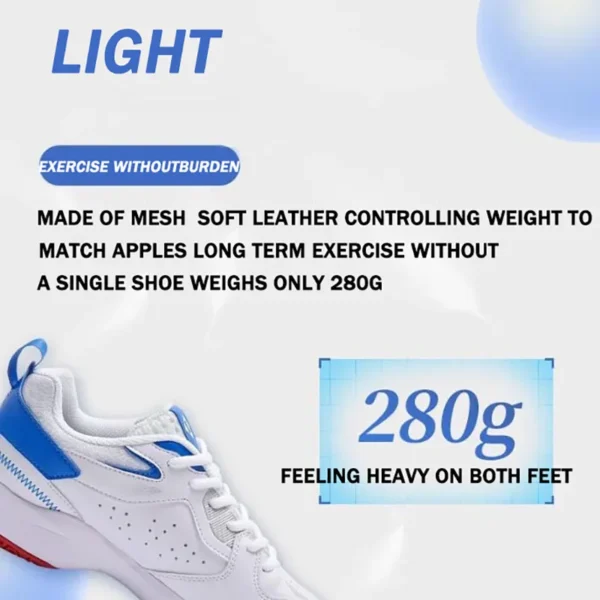 Kumpoo Badminton Shoe for Men Women Anti Slip Breathable Tennis Sneakers Training Sport Shoes Cream Balance Sport Shoes KH-G15 - Image 3