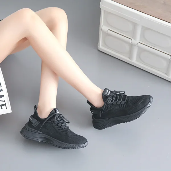 Women Sneakers New Summer Breathable Platform Mesh Shoes for Women Concise Wear-resistant Lightweight Running Women Casual Shoes - Image 4