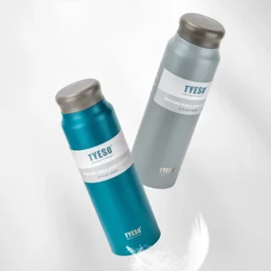 800ml Tyeso Stainless Steel Thermos Bottle Portable Tea Water Cup with Tea-strainer Double Layer Vacuum Travel Sport Water Cup
