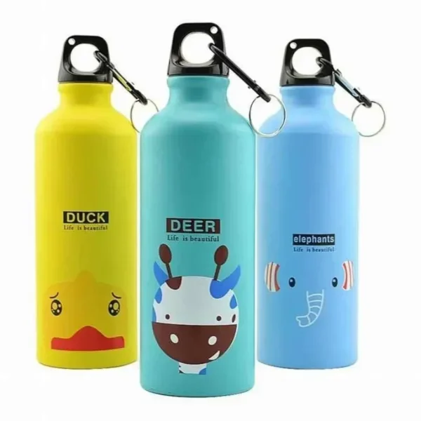 500ML Animal Pattern Outdoor Sports Aluminum Water Bottle Portable Water Cup Mountaineering Buckle Small Mouth Single Layer Cup - Image 6