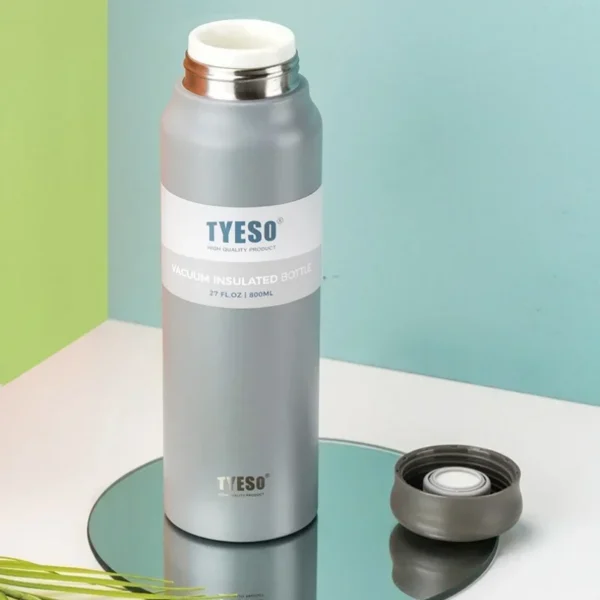 800ml Tyeso Stainless Steel Thermos Bottle Portable Tea Water Cup with Tea-strainer Double Layer Vacuum Travel Sport Water Cup - Image 4