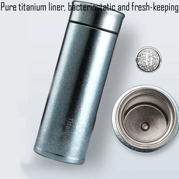 200/300/380/480ML Business Thermos Cup With Tea Bin For a Gift ,Pure Titanium Vacuum Flasks,Office Drinkware,Car WATER BOTTLE - Image 5